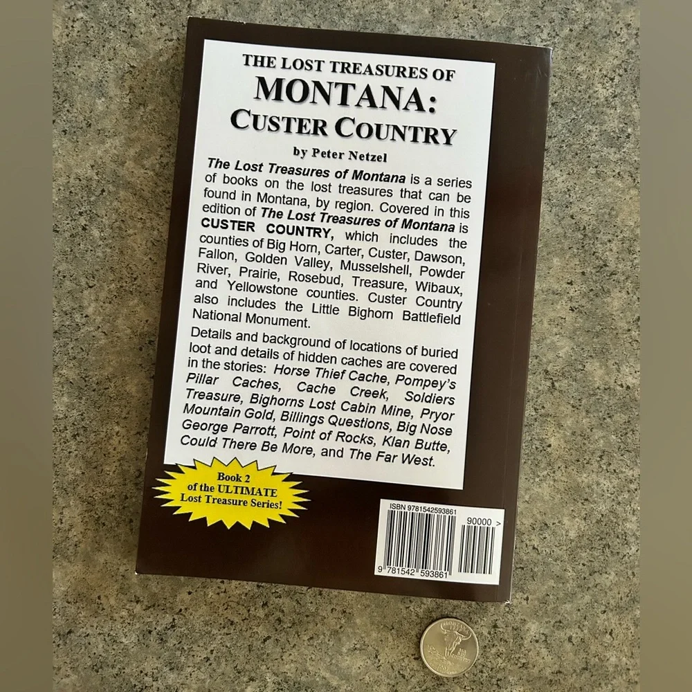 📕 The Lost Treasures of Montana: Custer Country [Netzel], Western Decor Book